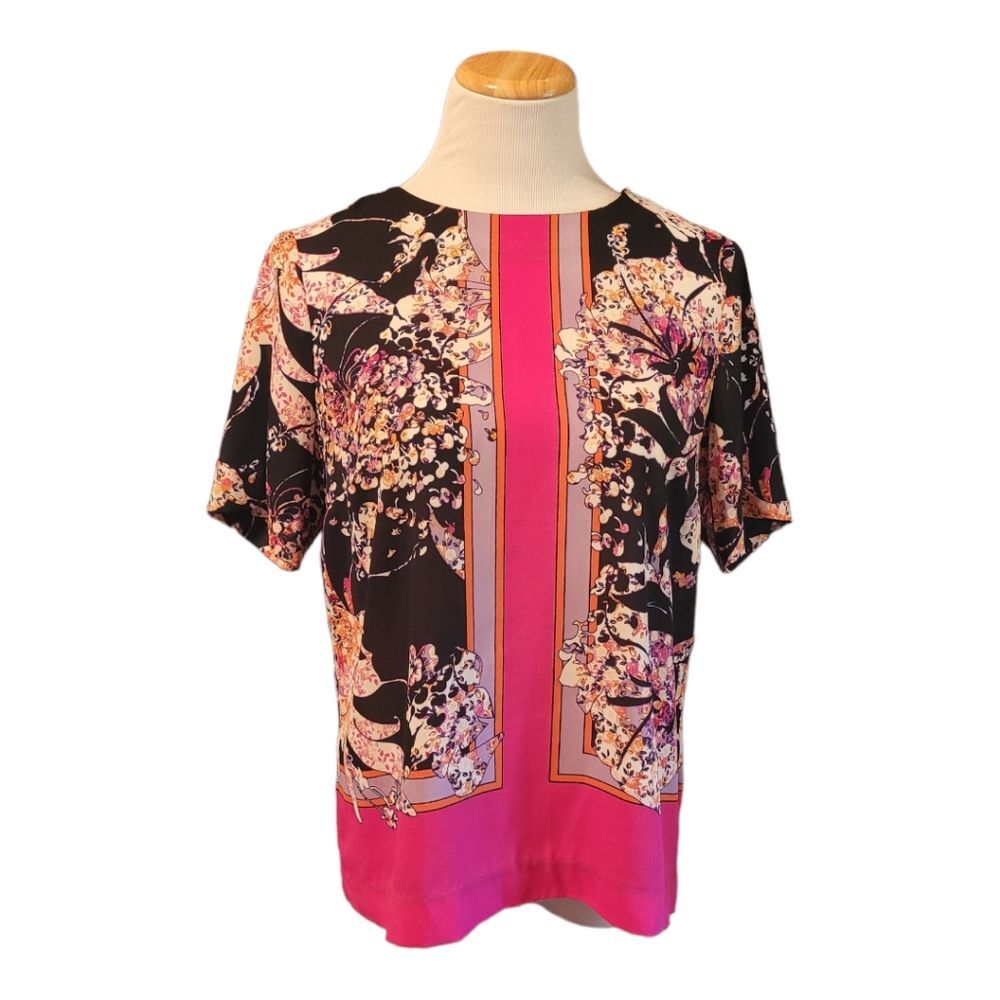 Adrianna Papel Floral Top Womens Size Medium